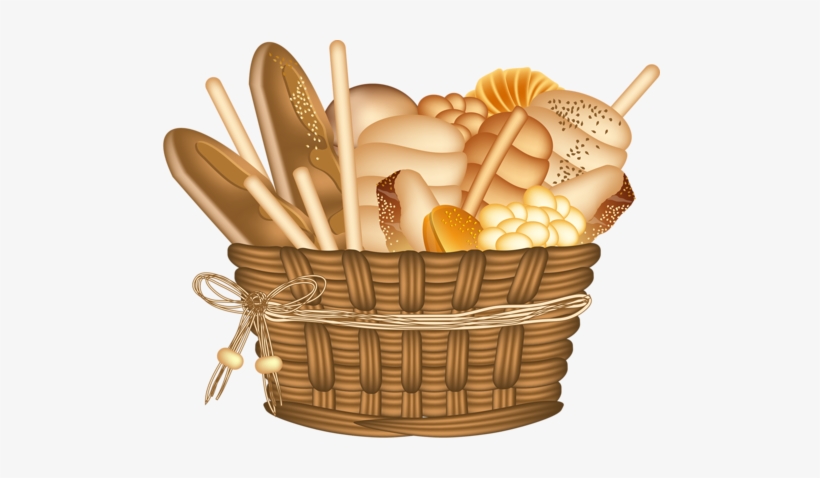 14 - Clip Art Bread Basket, transparent png #3054501