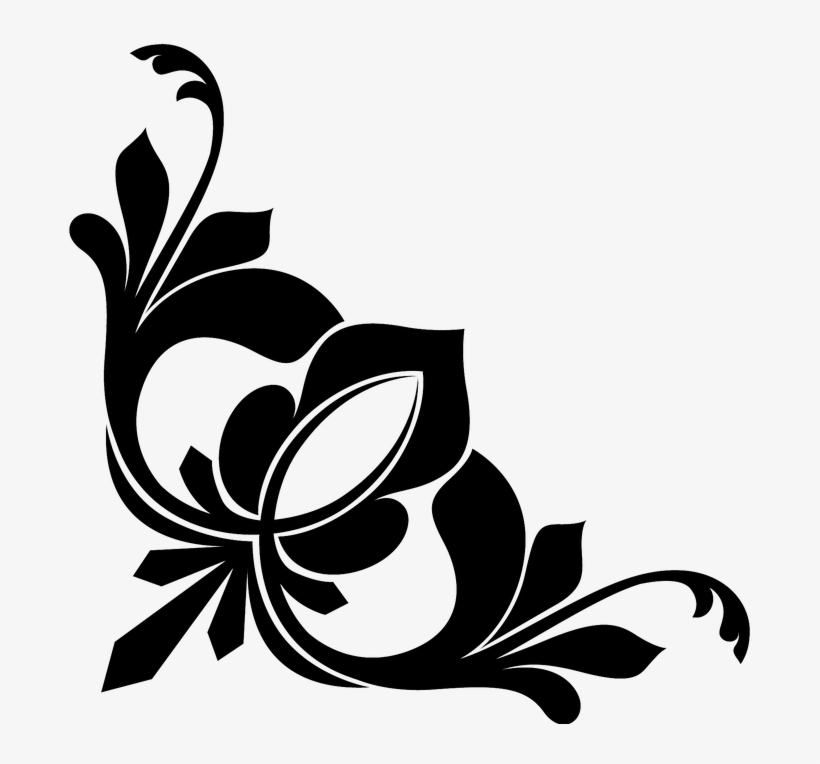 leaves,garden - Black Flower Transparent Background - Free Transparent PNG  Download - PNGkey
