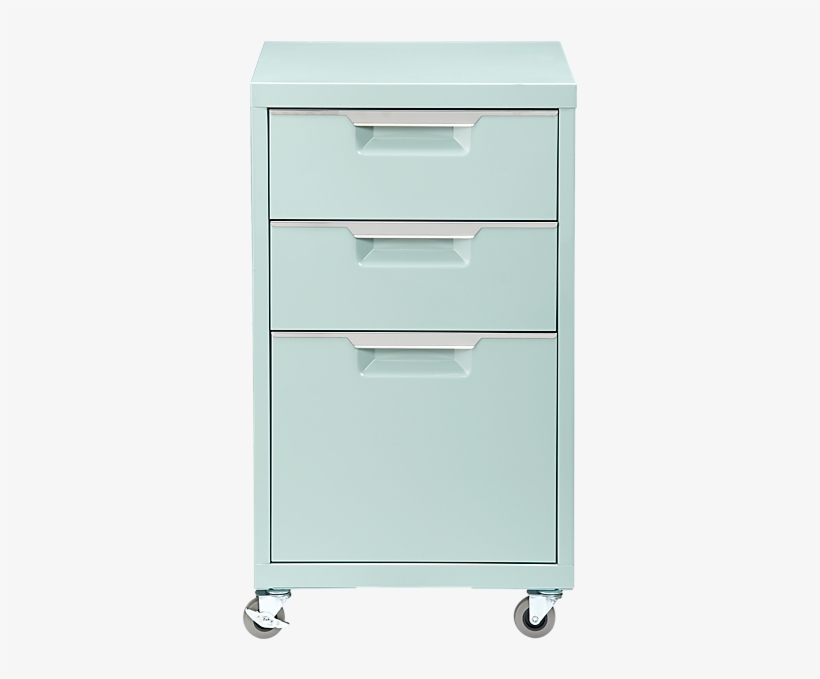 Mint File Cabinet From Cb2 $159 - Rolling File Cabinet, transparent png #3055517