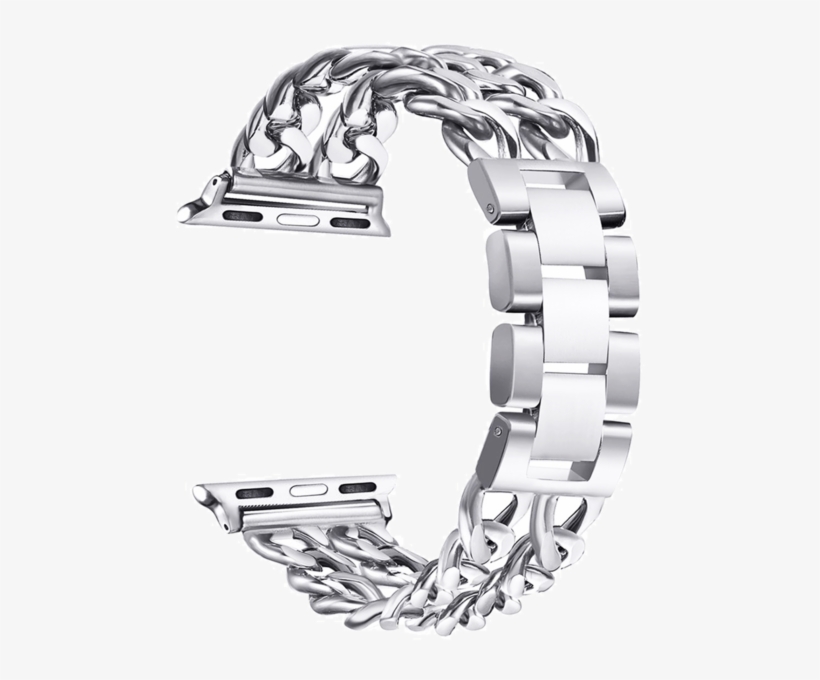 Sellers360 Stainless Steel Iwatch Metal Band For Apple - Stainless Steel Wrist Bracelet Strap Clasp For Apple, transparent png #3055810
