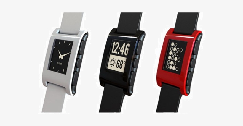 Iwatch - Pebble - Smart Watch - Jet Black, transparent png #3055963