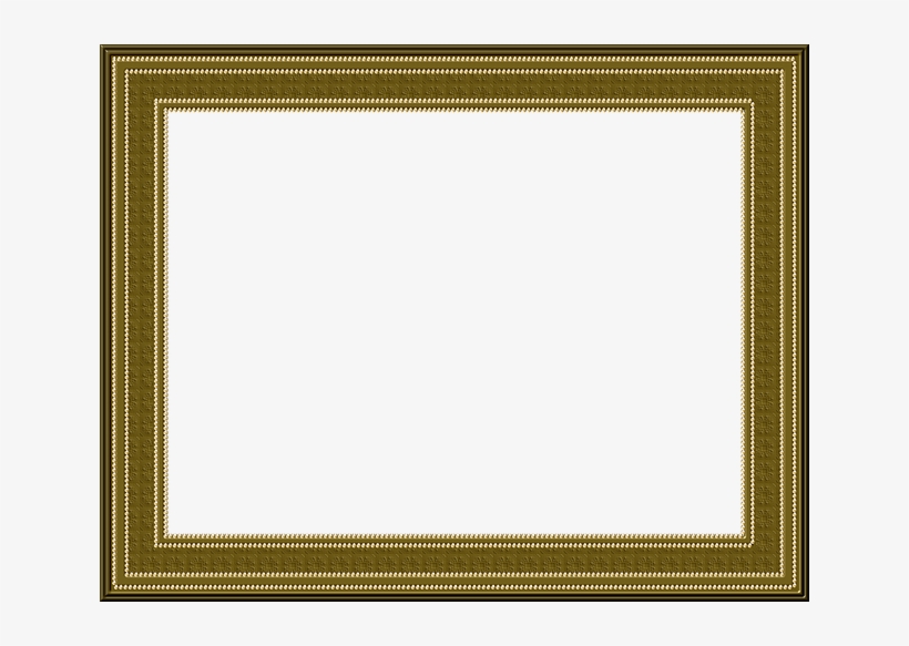 Picture Frame, Frame, Outline, Brown, Beads, Texture - Brown, transparent png #3056172