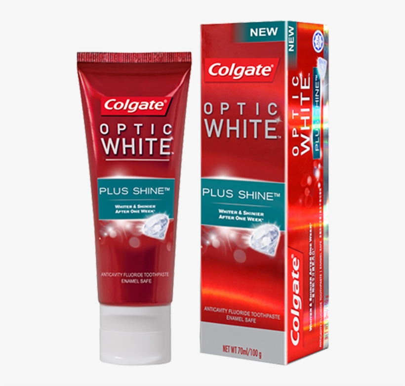 Colgate Simply White Image - Colgate Optic White Plus Shine, transparent png #3056525