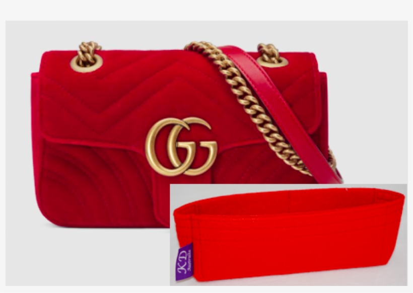 Gucci Marmont Mini Bag Red, transparent png #3057001