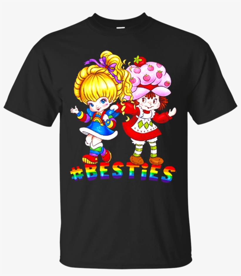 #besties Robot Brite And Strawberry Shortcake T Shirt - Rainbow Brite Strawberry Shortcake Besties Shirt, transparent png #3057464