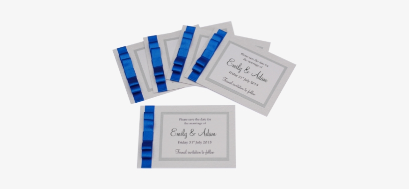 Royal Blue Save The Dates Mes Specialist - Save The Date Cards Silver And Blue, transparent png #3057608
