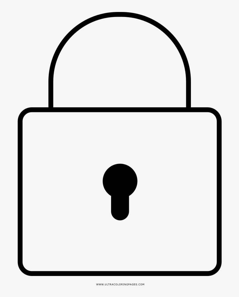 Lock Image Coloring For Free - Colouring Images Of Lock, transparent png #3057753