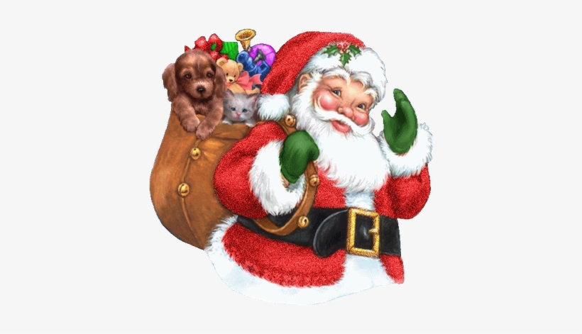 Papai-noel - De Pere Noel Avec Son Traineau, transparent png #3058125