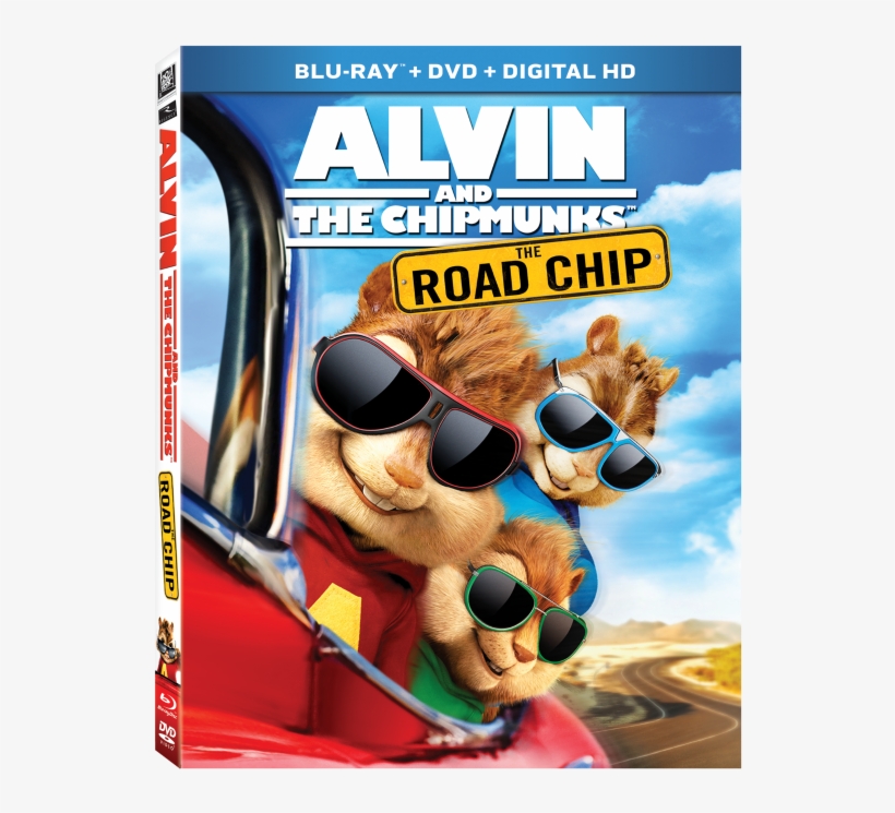 Alvin & The Chipmunks - Alvin And The Chipmunks The Road Chip Blu Ray, transparent png #3058635