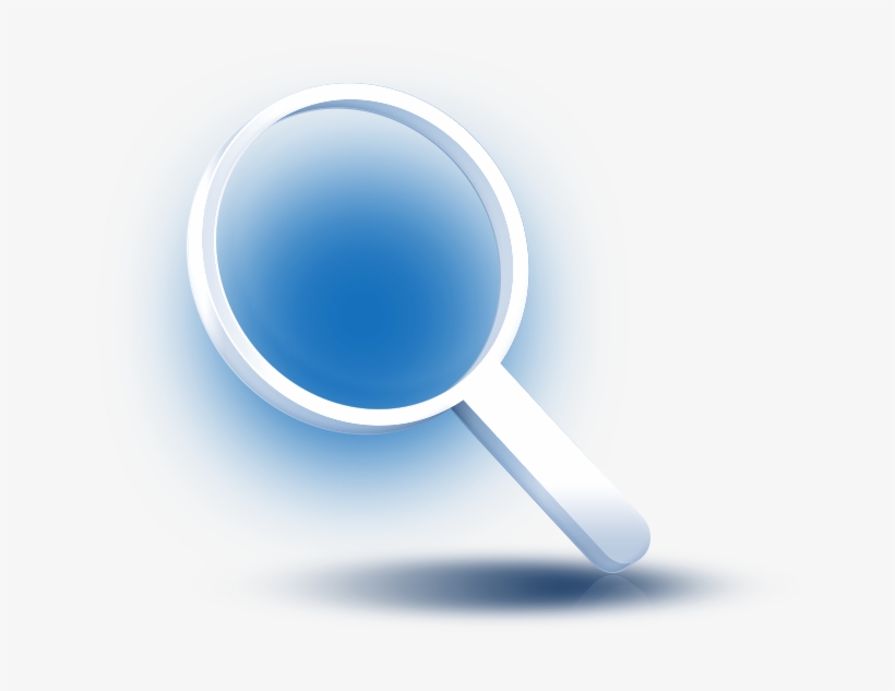3d White Magnify Glass Featuredcontent - Finance, transparent png #3058708