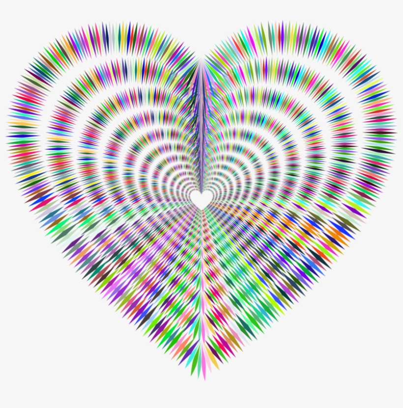 Geometry Computer Icons Heart Triangle Optical Illusion - Heart, transparent png #3059185