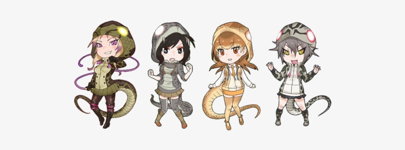 アフリカニシキヘビ (2) ブラックマンバ (3) タイパン (4) ハブ African Rock - Kemono Friends King Cobra, transparent png #3059564
