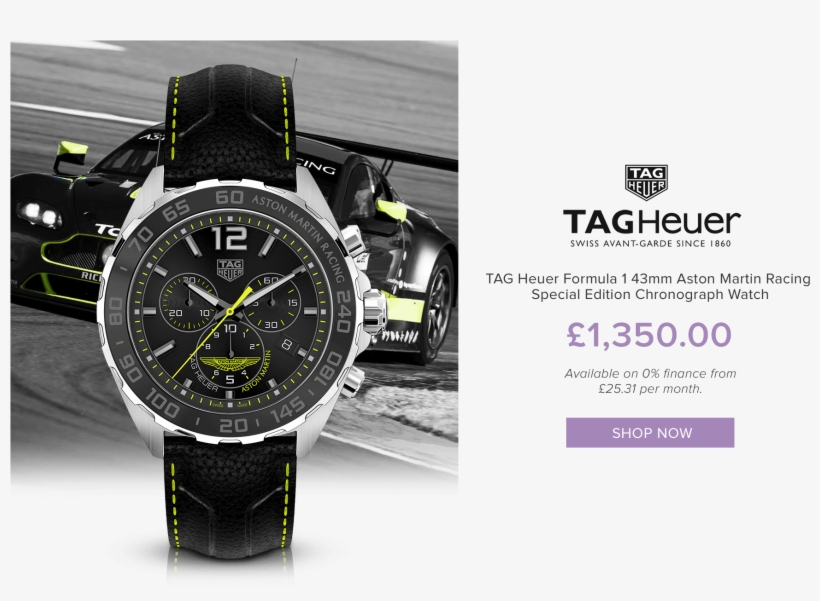 You Can Find Out More About The Tag Heuer Formula 1 - Aston Martin Tag Heuer, transparent png #3060889