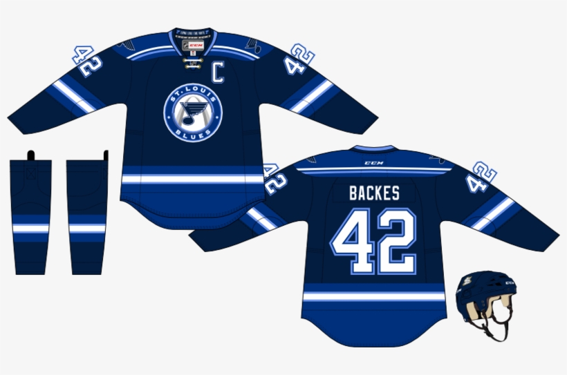 Bluesconcept3 - St Louis Blues Arch Jersey, transparent png #3061924