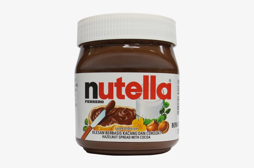 Nutella 350 Gr - Nutella Chocolate Spread 350g, transparent png #3062835