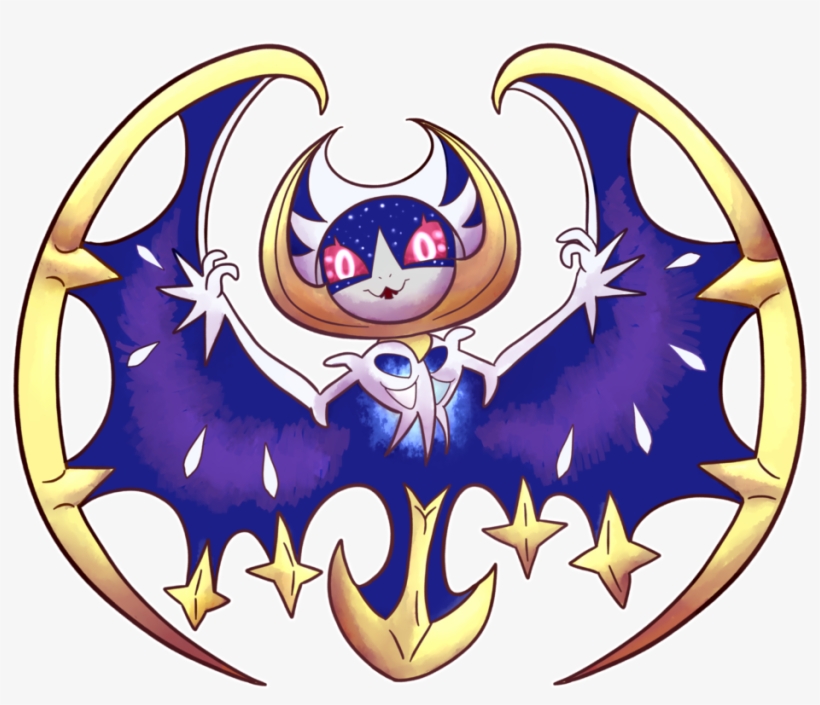 Pokemon Legendary Legendarypokemon Moon Pokemonmoon - Lunala Pokemon Moon Chibi, transparent png #3062896