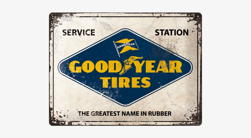 Goodyear Logo White Sign 30×40 Cm - Signpast Goodyear Tires Sign 00137, transparent png #3063566
