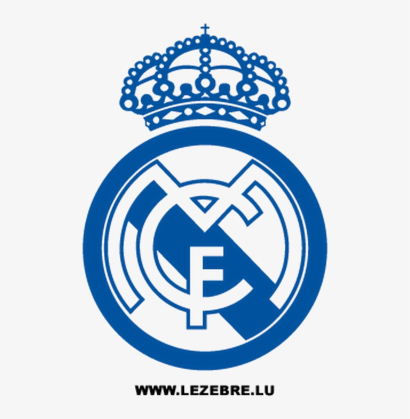 Real Madrid Football Club Decal - Real Madrid Escudo Blanco Y Negro, transparent png #3065190