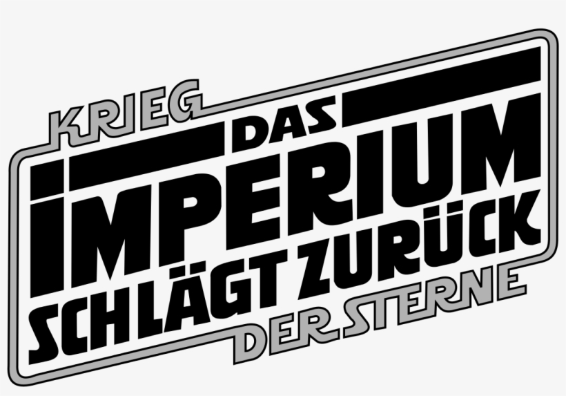 Empire Strikes Back Name Logo Embroidered - Krieg Der Sterne Das Imperium Schlägt Zurück, transparent png #3065280