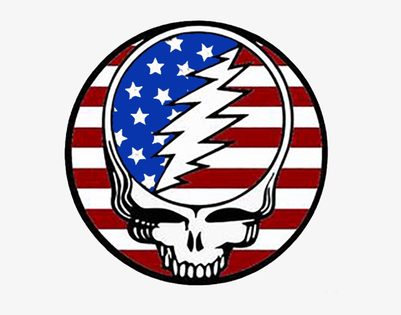 Grateful Dead Logo Png - Steal Your Face American Flag, transparent png #3065282