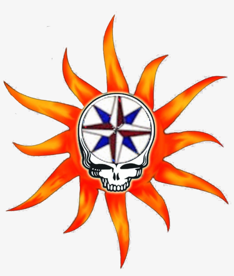 Compass Rose - Grateful Dead Steal Your Face, transparent png #3065416