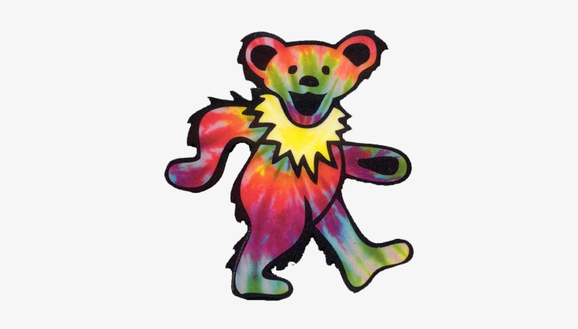 Transparent Grateful Dead Dead Head Acid Bear - Grateful Dead Bear Tie Dye, transparent png #3065466