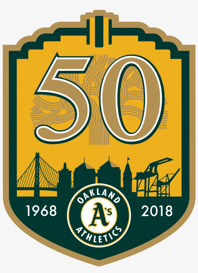 Oakland Athletics 50th Anniversary, transparent png #3065733