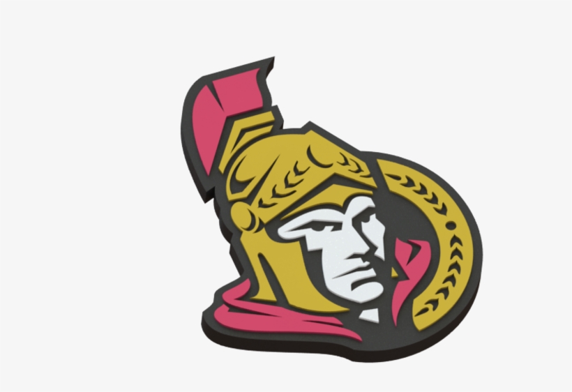 Ottawa Senators Logo 3d Print - Sens Logo 3d Nhl - Free Transparent PNG