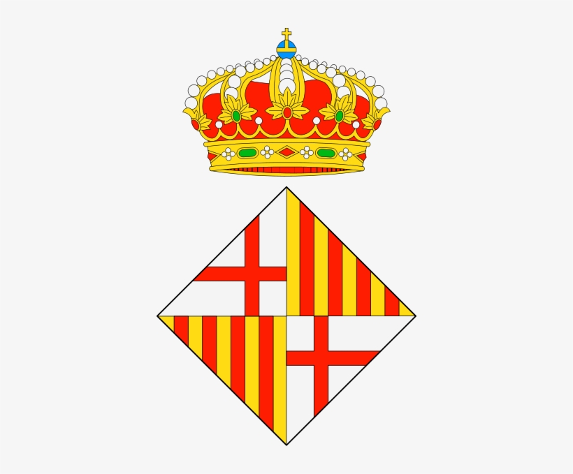 Escudo De Barcelona - Barcelona Old Logo Png, transparent png #3065855