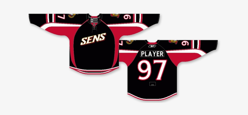 Alternate Jersey 2008 To - Ottawa Senators Sens Jersey, transparent png #3066321