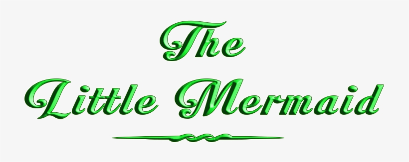 The Little Mermaid - Calligraphy, transparent png #3066609