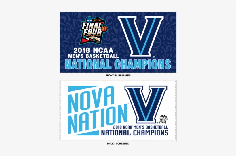 Villanova Wildcats 2018 Ncaa Men's Basketball National - Villanova National Champs 2018, transparent png #3068012