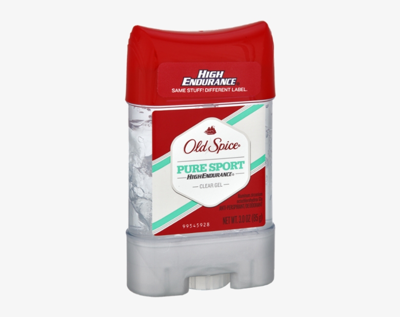Old Spice High Endurance Pure Sport Clear Gel Anti-perspirant - Old Spice High Endurance Invisible Solid Pure Sport, transparent png #3068306