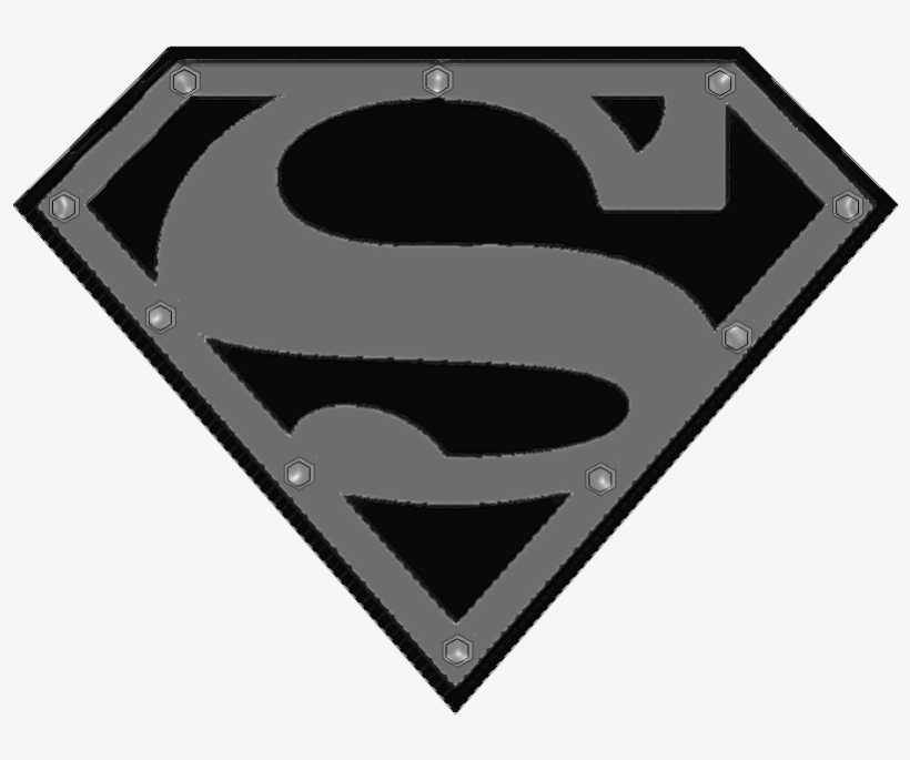 Superman Logo Black And White - Dangerous Goods Class 2.2, transparent png #3068464