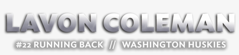 Washington Huskies - Lavon Coleman, transparent png #3068737