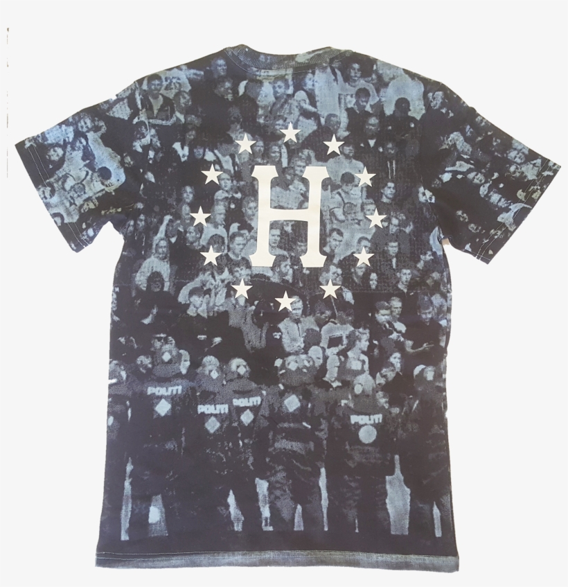 Huf Wc 12 Galaxies Riot Tee Powder Blue - T-shirt, transparent png #3068810