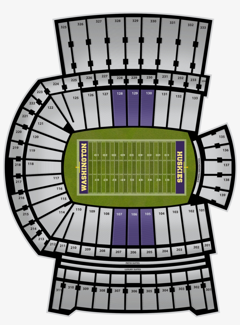 Husky Stadium Seating Chart Covered