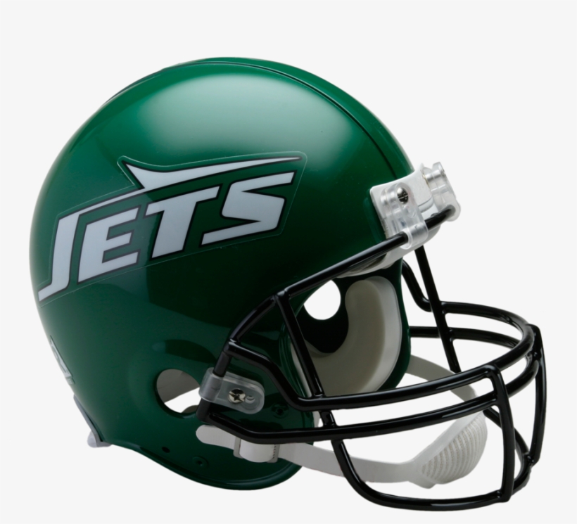 New York Jets Vsr4 Authentic Throwback Helmet - New York Jets Helmets, transparent png #3069295