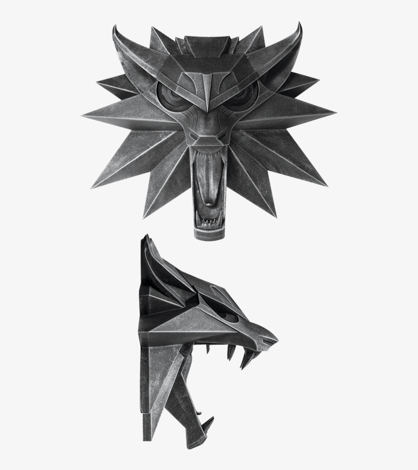 The Witcher 3 Wolf Wall Sculpture - Witcher 3 Wild Hunt Wolf Wall Sculpture, transparent png #3069864