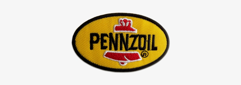 Aufnäher / Bügelbild - Aufnäher Bügelbild Pennzoil Logo Racing Gelb 7,6x4,4cm, transparent png #3070551