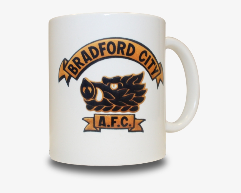 Bradford City Fc Home Wear Retro Boars Head Mug - Mug, transparent png #3070879
