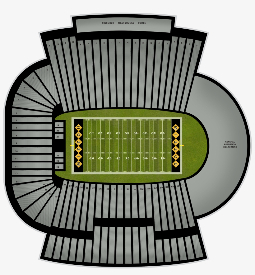 Georgia Football At Missouri Football At Faurot Field - Missouri, transparent png #3070935