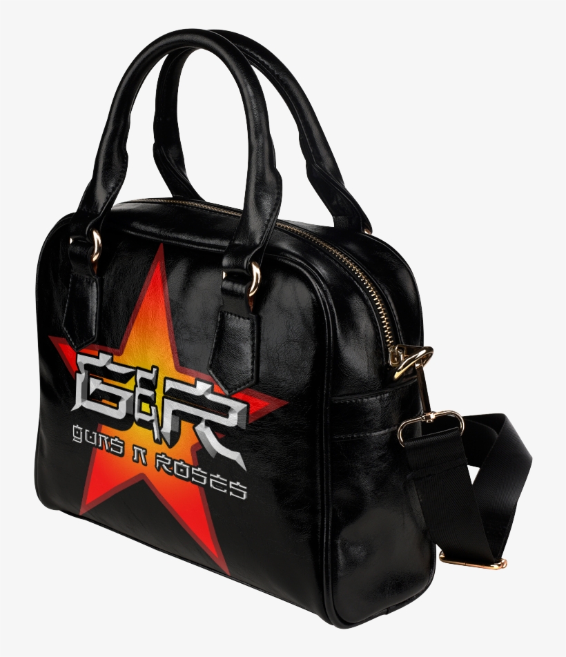 Psylocke Casual Leather Shoulder Bag With Guns N Roses - Pomeranian Dog Women Shoulder Handbag, transparent png #3071717