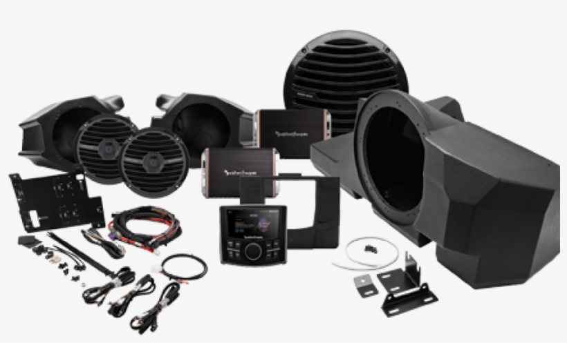 Rockford Fosgate Stage 3 600w Complete Rzr System - 2017 Polaris Ranger 900 Xp Radio Kit, transparent png #3072090