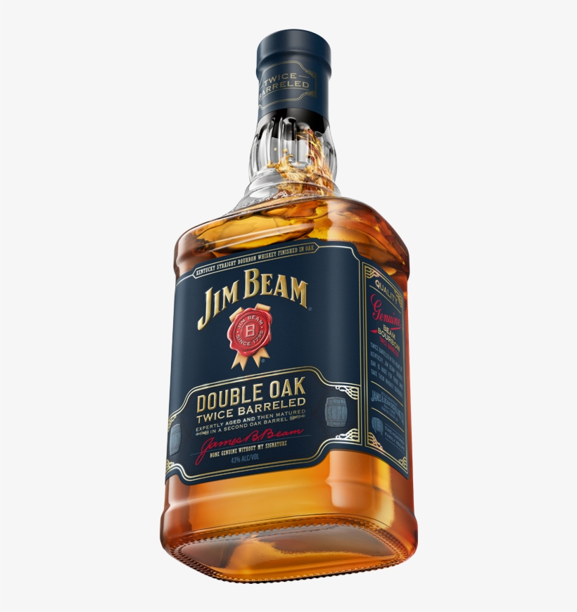 Two Charred Barrels, One Intense Bourbon - Jim Beam Black Extra Aged Bourbon 750ml, transparent png #3072291