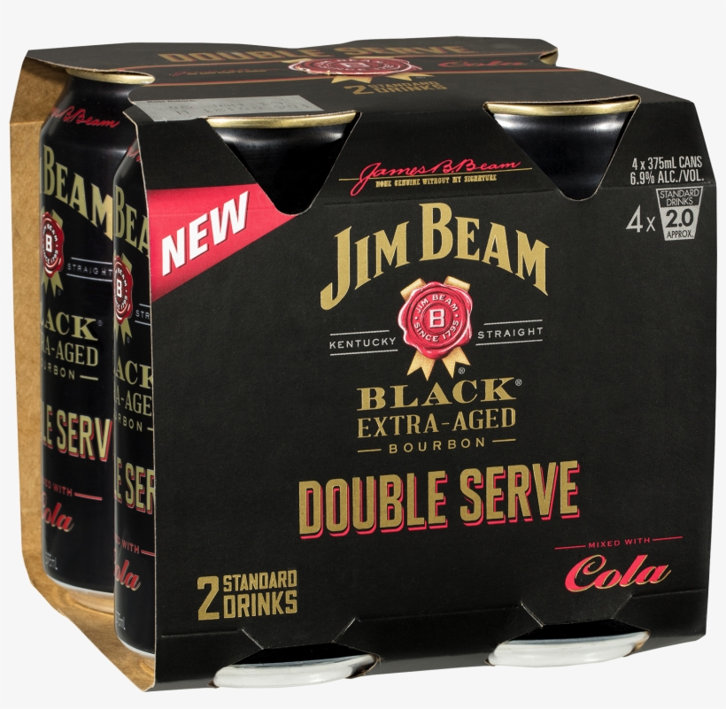 Jim Beam Black Double Serve, transparent png #3072348