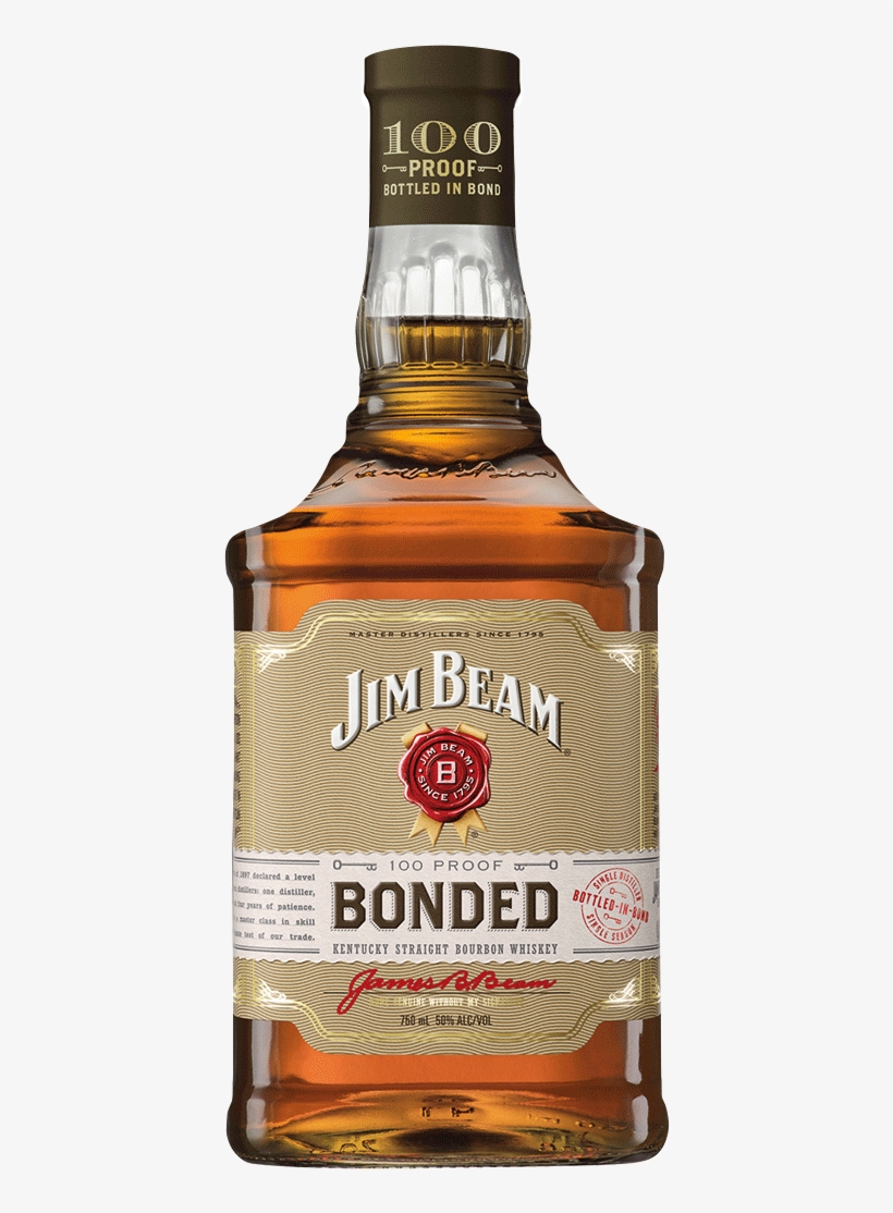 Jim Beam Bonded 100 Proof - Jim Beam Bonded, transparent png #3072397