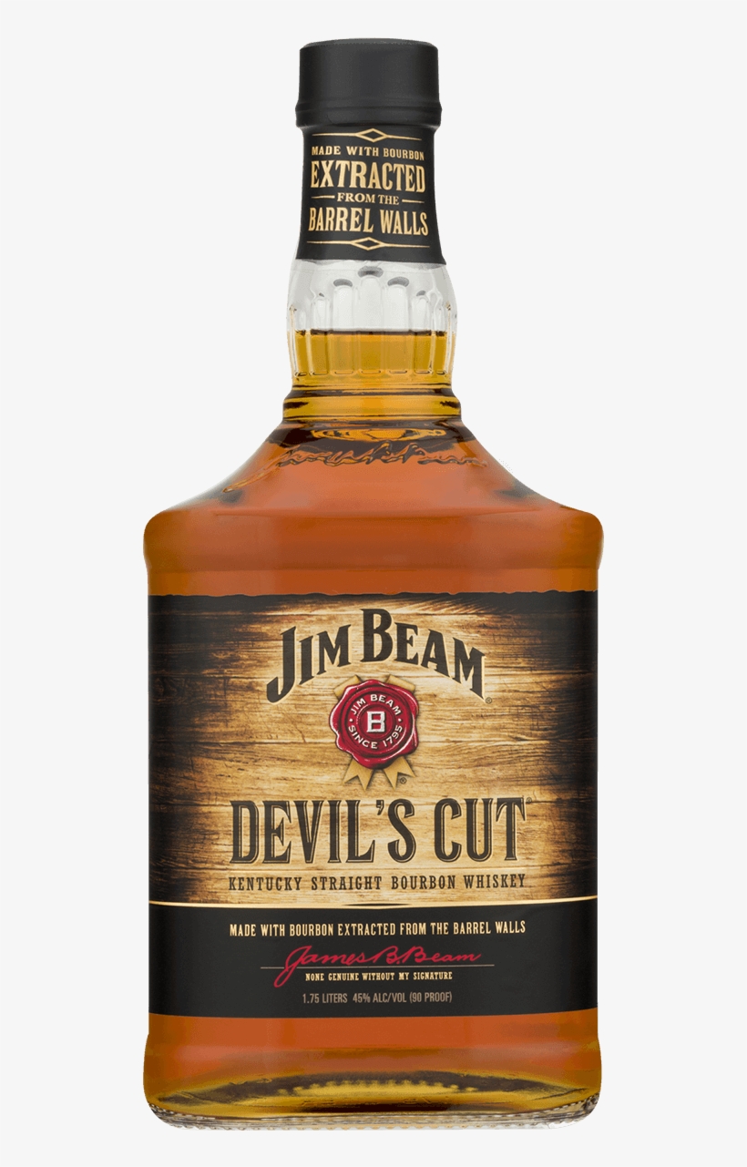 Unleash The Bold Spirit Of Jim Beam® - Jim Beam Devil's Cut 1.75 L, transparent png #3072909