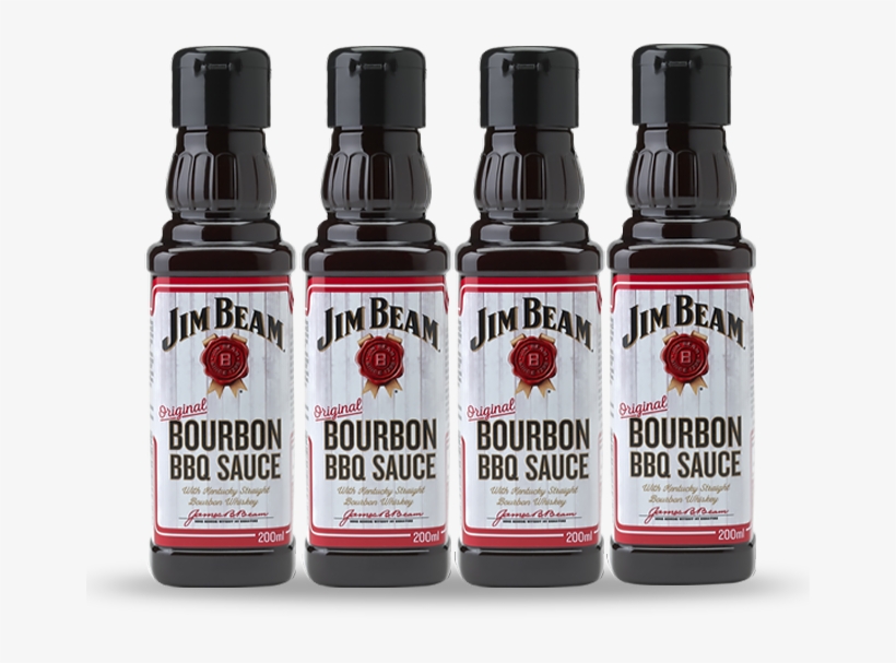 8 X 200ml 4 Bottles Of Jim Beam Bourbon Bbq Sauce - Jim Beam, transparent png #3073046