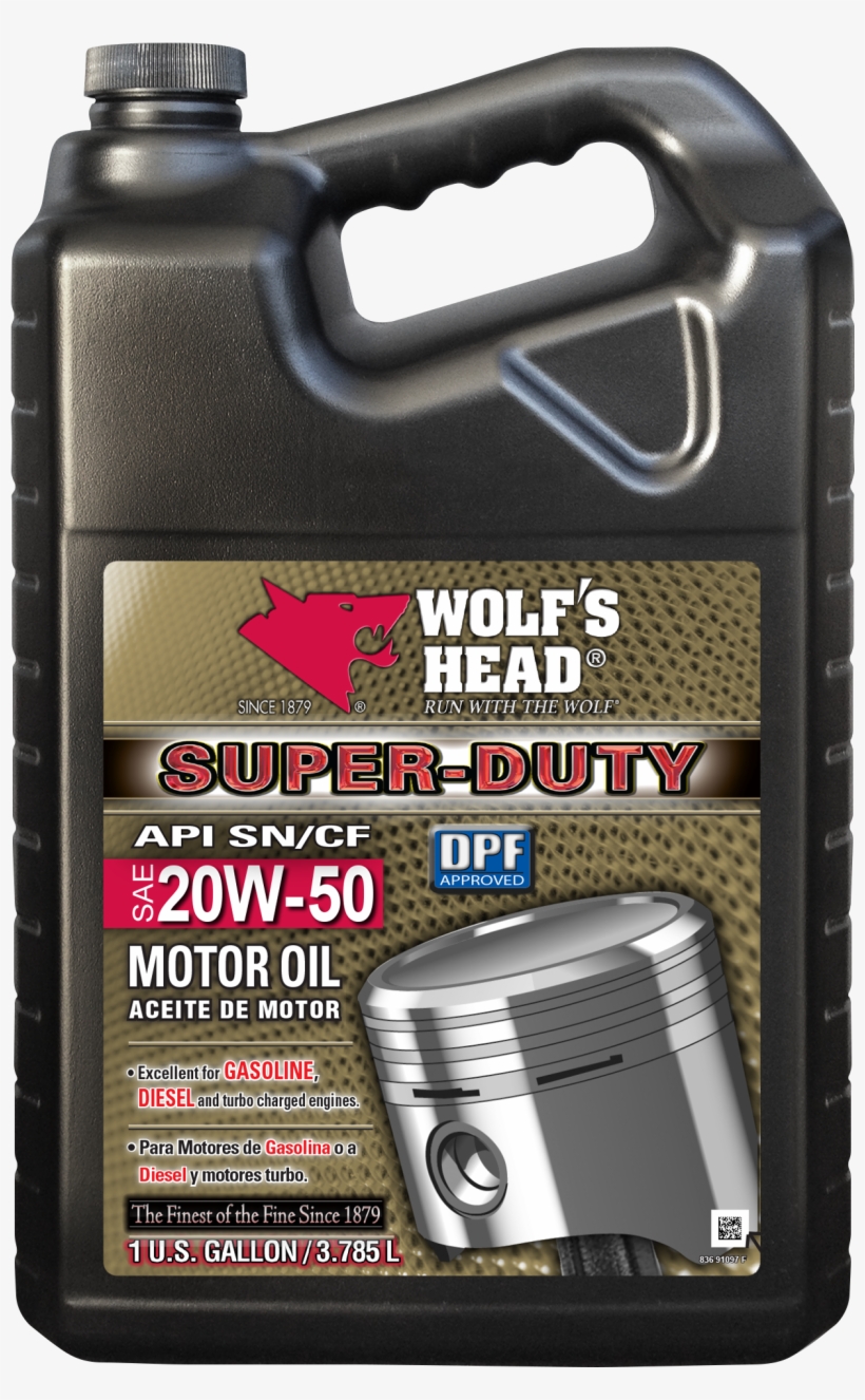 Front Hi-res - Daves Car Parts Wolf's Head 836-91066-56 Motor Oil,, transparent png #3073522